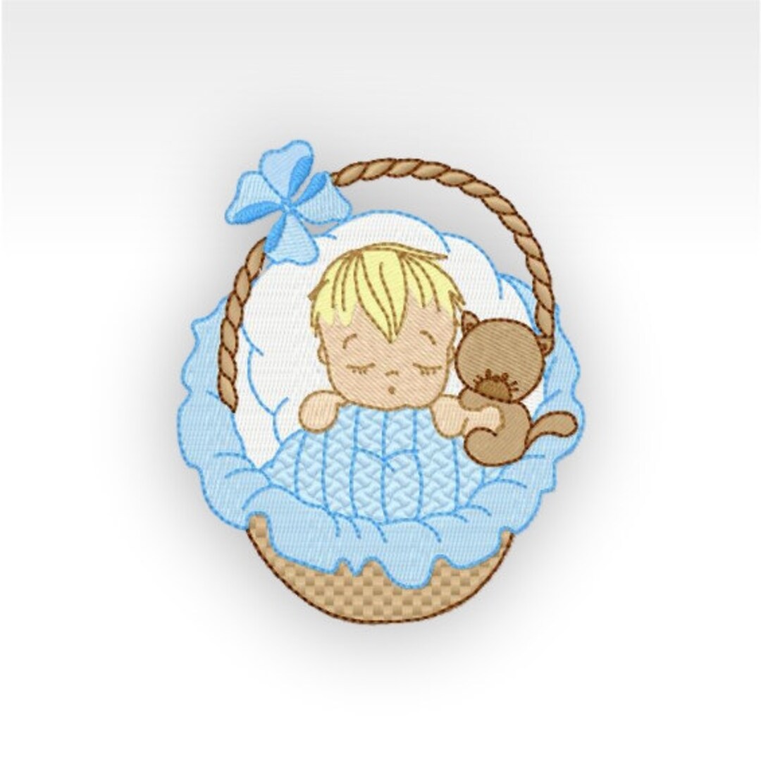 4x4 Baby Machine Embroidery Design Sleeping Baby 3 4x4 Hoop Etsy