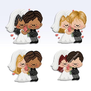 Wedding - Machine Embroidery Designs - Wedding Couples