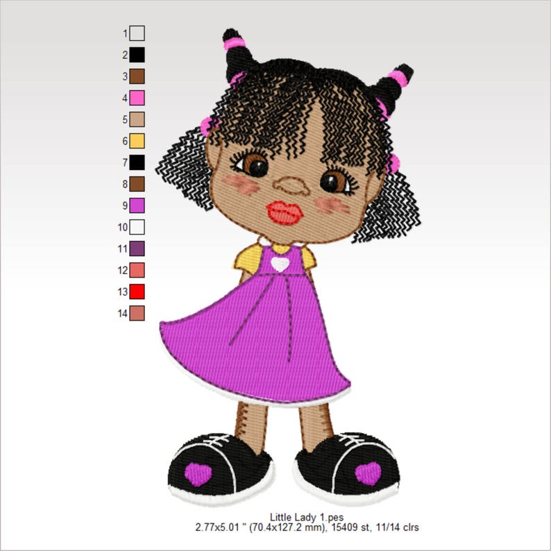 Little girl machine embroidery design little lady 1 5 x  etsy Little girl machine embroidery design little lady 1 5 x  etsy