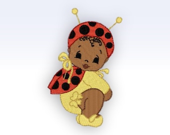 Lady Bug Baby Embroidery Design - 4x4" Hoop (Download)