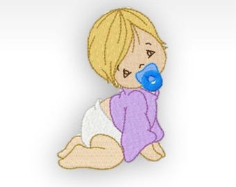 Baby Machine Embroidery Design - Single - Baby Time 1