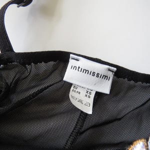 Conjunto vintage italiano de bustier y tanga Intimissimi - bordado en oro y plata, 2005 imagen 11