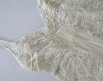 La Perla wit hemd van kant en zijde