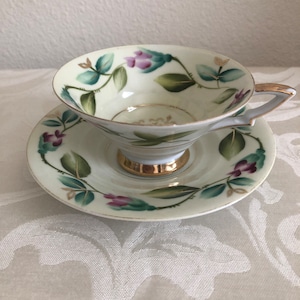 Vintage E W Princess China Tea Cup and Saucer image 1