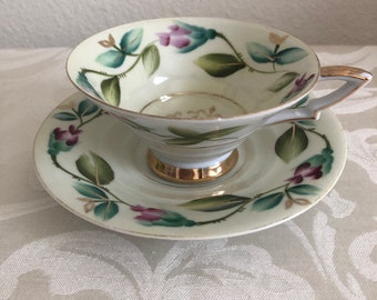 Vintage E W Princess China Tea Cup and Saucer