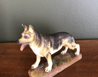 Vintage Small German Shepherd Figurine