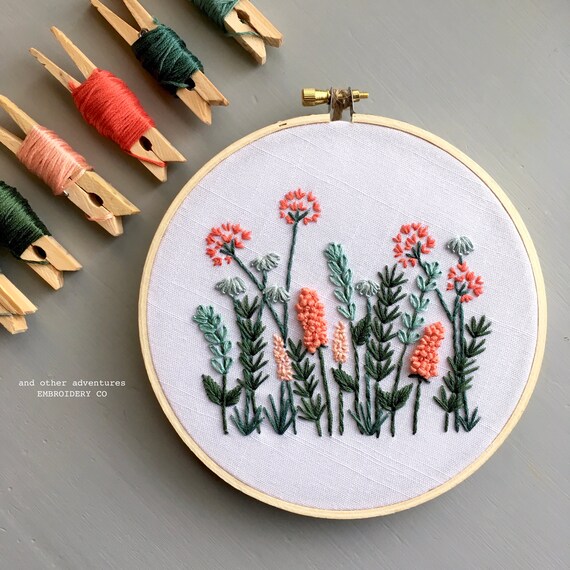 Beginner Hand Embroidery Kit - Wildwood in Rust - And Other Adventures  Embroidery Co