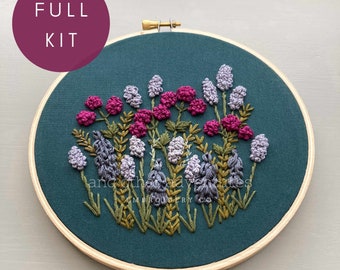 Embroidery KIT - Avonlea Jewel | Moody Florals DIY Hand Embroidery Hoop Art  for Beginners by And Other Adventures Embroidery Co