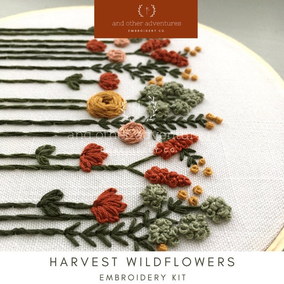 Embroidery Kit - Autumn Wildflowers