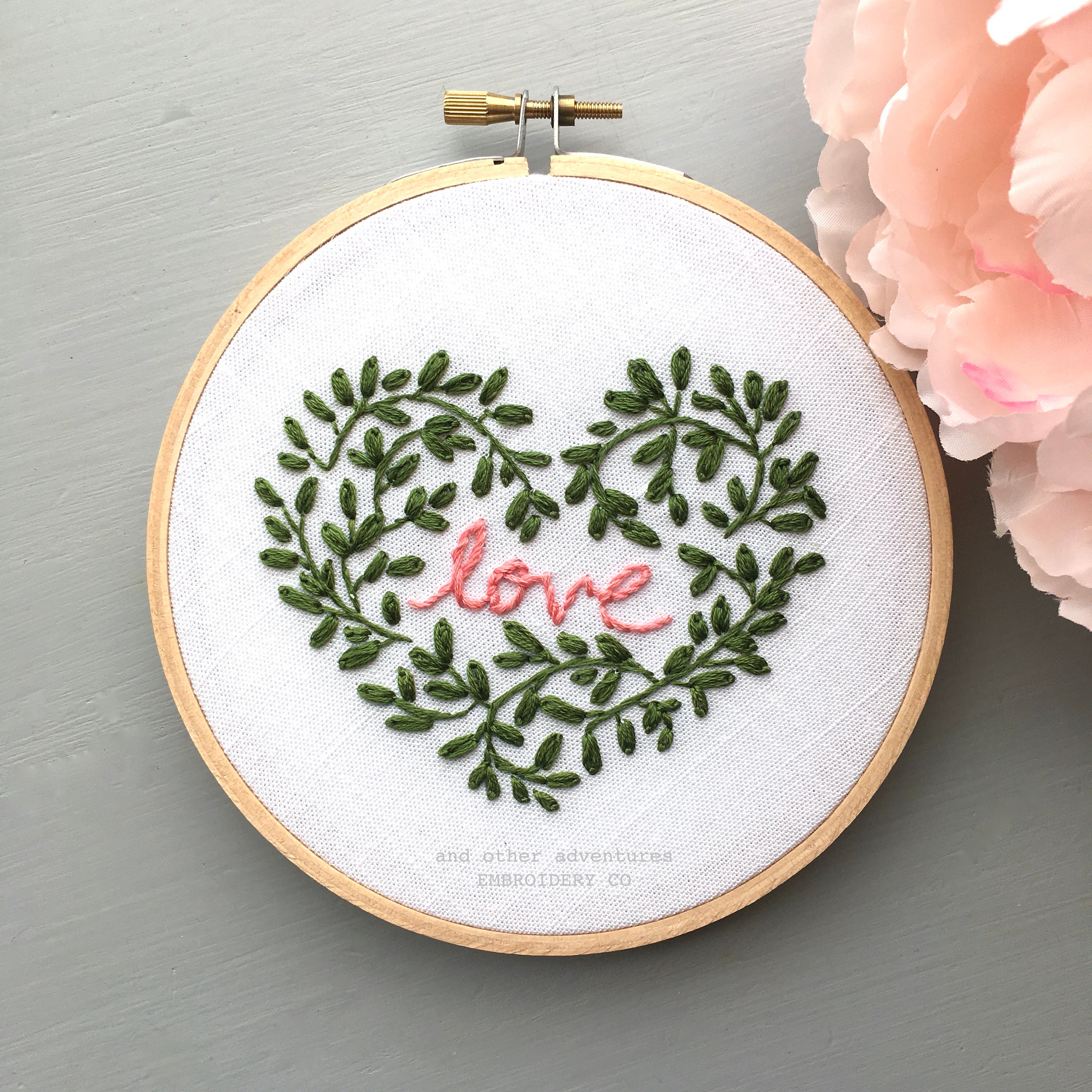 Heart Sampler Embroidery Stitch Along - Adventures of a DIY Mom
