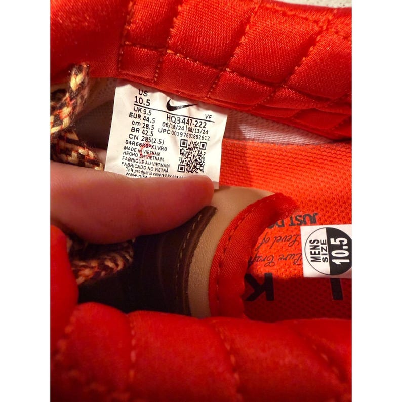 sneaker nike/air force 1'07/ tan-cacao/men size 10.5/hq3447222/bx no lid image 4