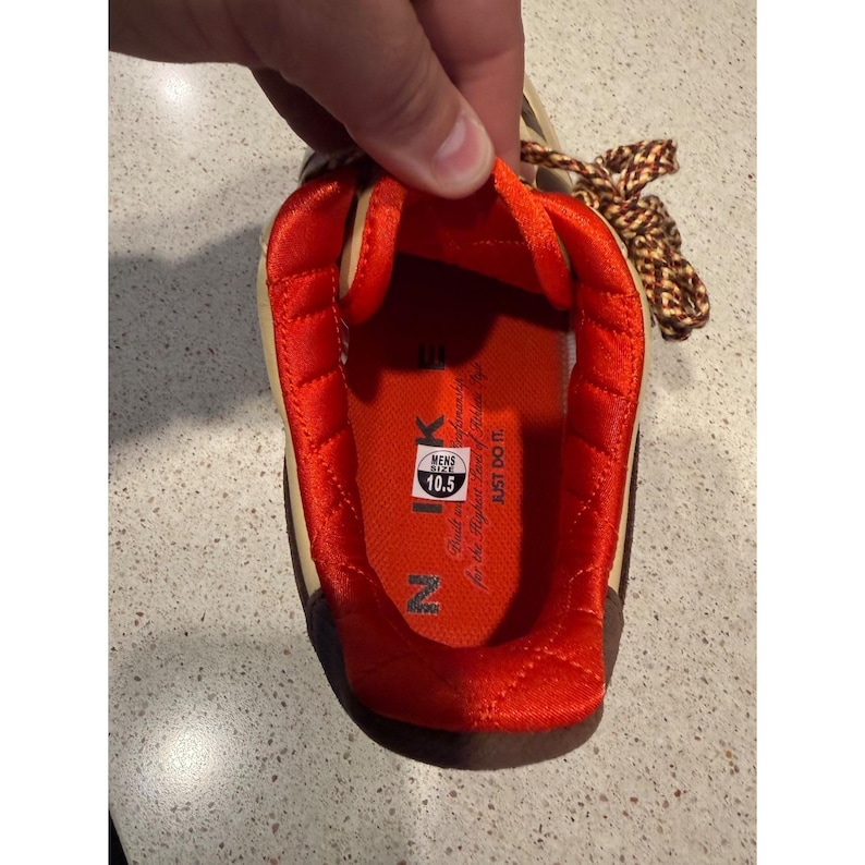 sneaker nike/air force 1'07/ tan-cacao/men size 10.5/hq3447222/bx no lid image 5