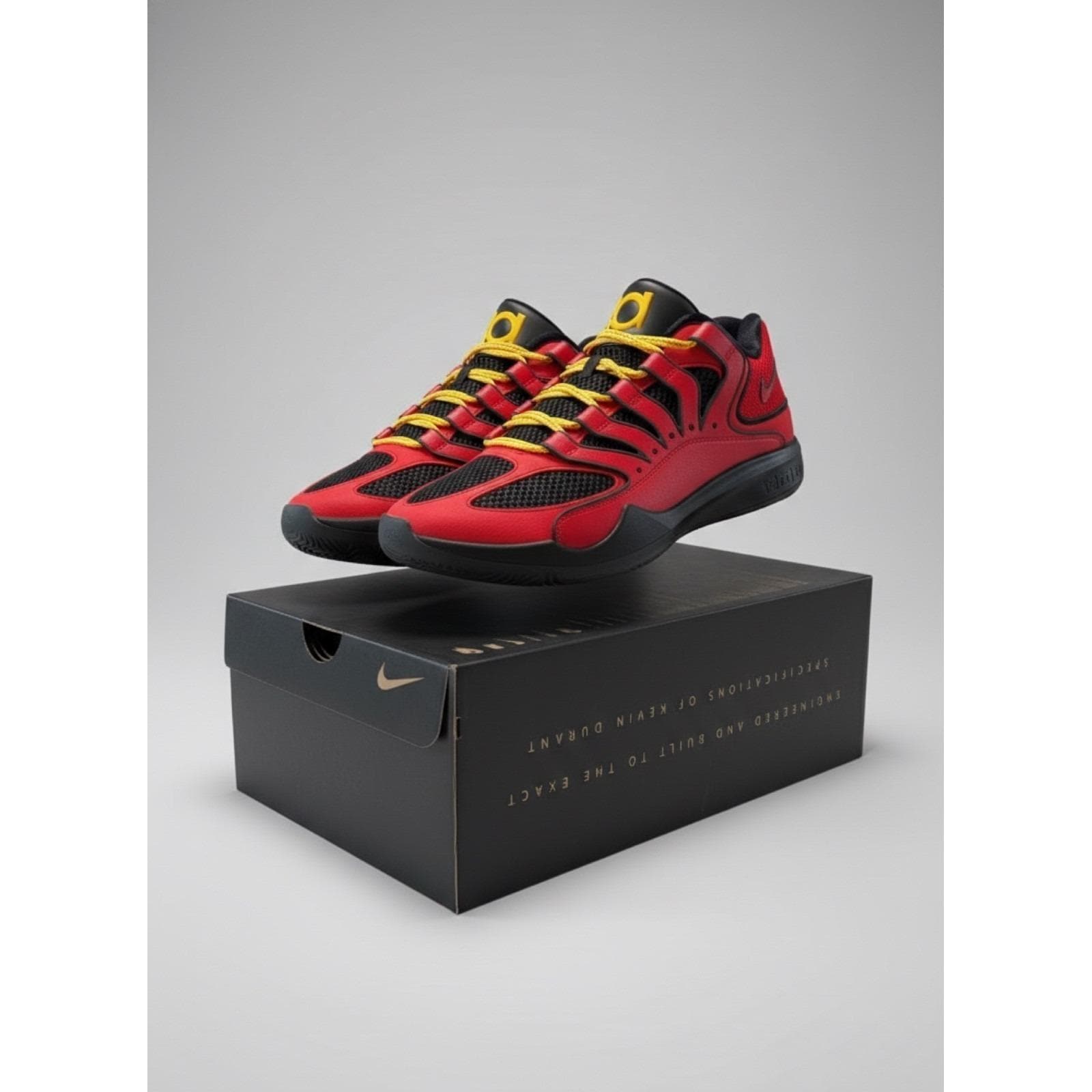 Nike Red and Gold Athletic Shoe Box Design Nike Red Box - Etsy main image 2