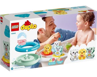 Lego duplo/bath time fun:floating animal train/14 pcs/10965/brand new