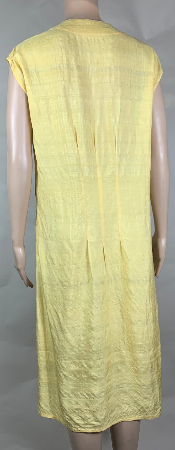 1920s Yellow Silk Dress - image 5