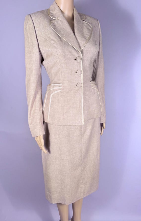 Late 1940s Italian Wool Suit by Lilli Ann Sm