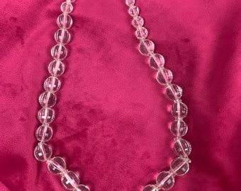 Vintage 1930s Rock Crystal Multi Faceted Necklace