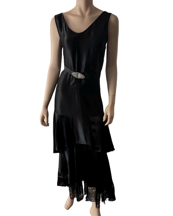 Vintage 1920s Satin Dress from Boardwalk Empire Show XL