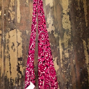 Vintage 1940s Magenta Silk Tie image 4