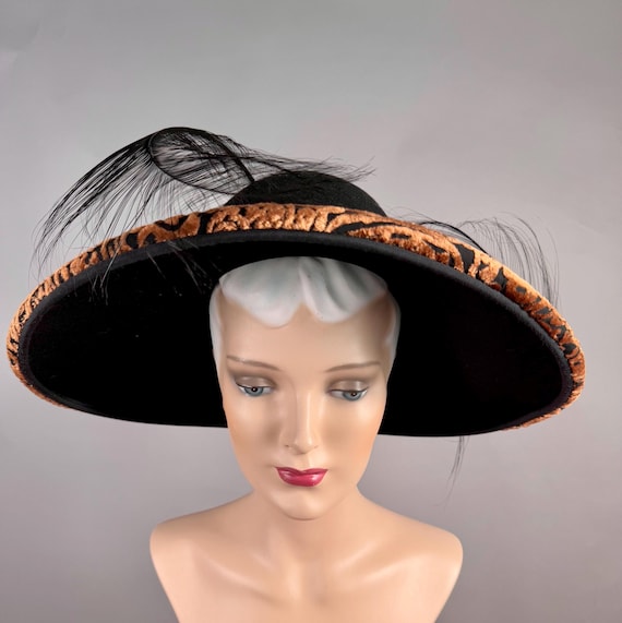 Vintage 1980s Oscar de la Renta Millinery Hat