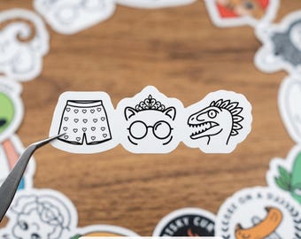 Carl’s Heart Boxers Sticker, Fantasy Adventure Decal, Princess Donut Inspired Design, LitRPG Gamer Gift, Waterproof, Free Shipping