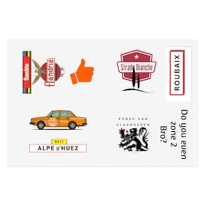 Bike Stickers & Cycling Decals for Laptop, Water Bottle | Cycling Laptop Stickers and Cycling Accessories