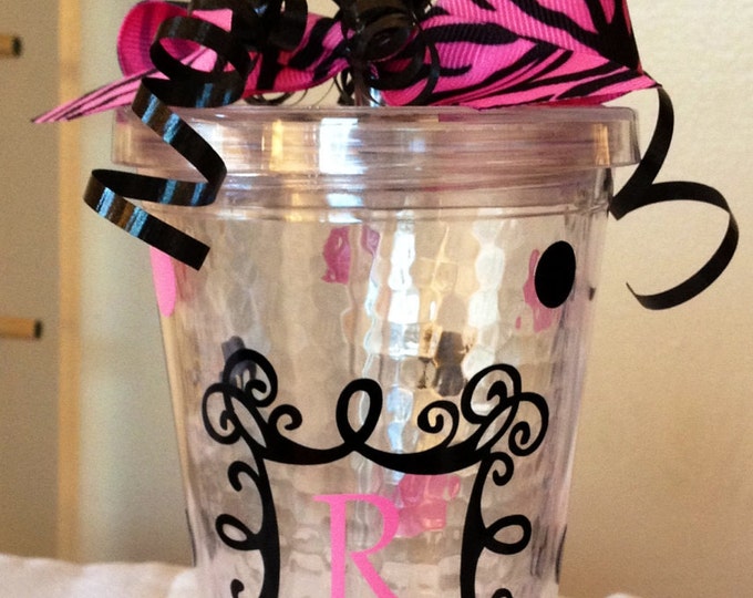 Personalized Acrylic Tumbler With Lid & Straw Etsy