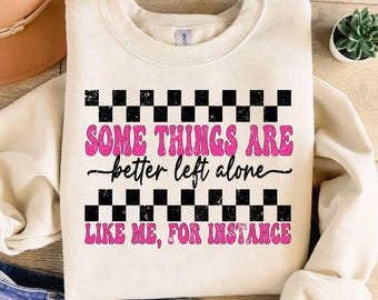 Sarcastic Checkered Pink PNG Design, Retro Coquette Graphic (Digital Download)