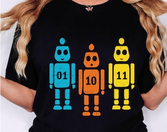 Programming Robot Binary Code Graphic (Digital Download)