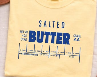 Retro gesalzene Butter Grafik | Lustige Küche PNG (Digitaler Download)