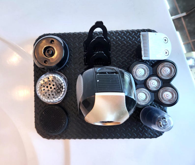 Freebird organizer, top view, 
freebird shaver stand
freebird organizer
head shaver holder
electric shaver stand
mens grooming organizer
razor holder stand
bald head shaver
bathroom organizer men
shaving station holder
mens gift idea
fathers day gift
3d printed organizer
bathroom counter decor
