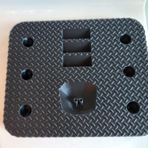 Freebird accesory organizer, empty top view