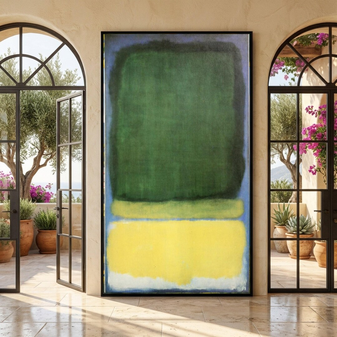 Colorblock Mark Rothko Mark Rothko, Abstract Color Block Canvas Wall Art, Modern Minimalist ...