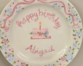 Platos de cumpleaños personalizados