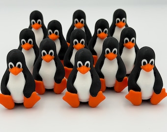 Figura de pingüino Linux Tux – Impresa en 3D