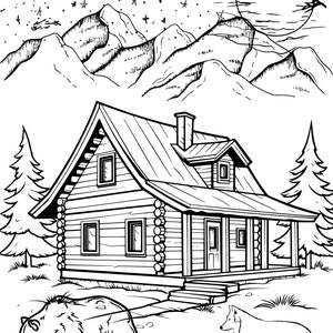 Nature Coloring pages digital download nature and more ready to download PNG/ 5 Pages/Adult Coloring/ Art therapy/ Stress Relief