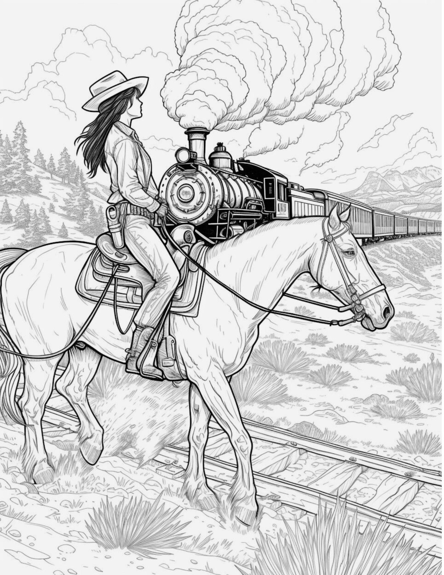 Old West Coloring Pages — Example 6