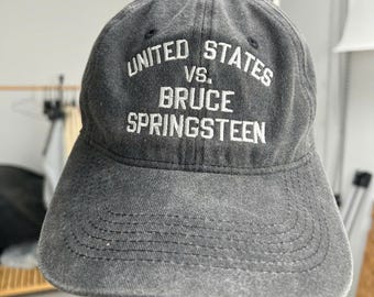 United States vs Bruce Springsteen Embroidered Dad Hat, Washed Cotton Cap