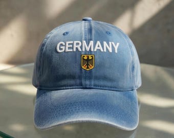 Germany Embroidered Dad Hat, Deutschland German Eagle, Berlin Souvenir