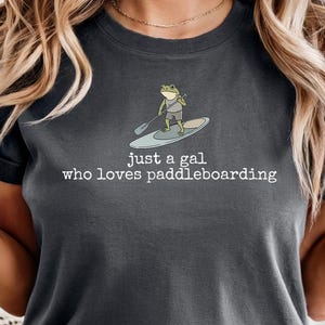 Camiseta de rana para deportes acuáticos, regalo divertido para paddleboarding, camiseta de rana para paddleboarding, camiseta divertida para paddleboarding, camiseta de rana para deportes acuáticos