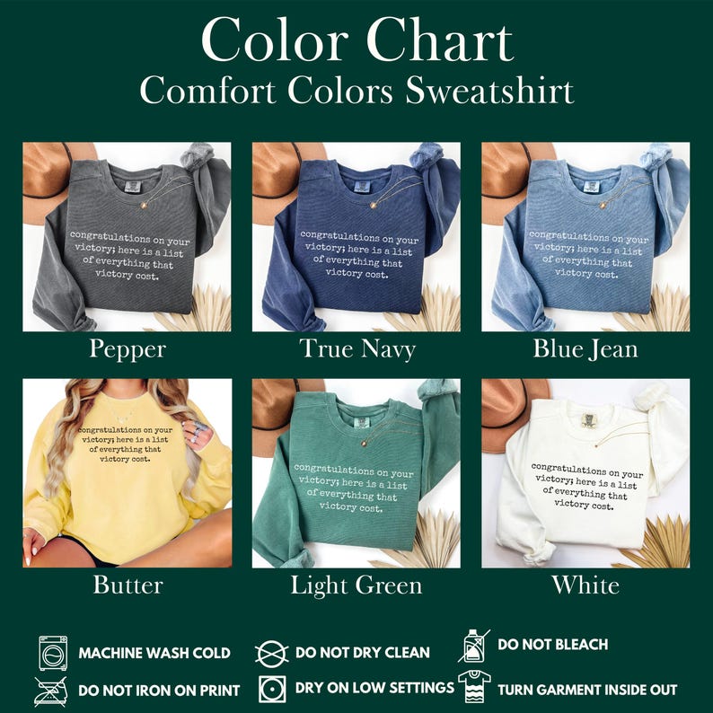 Comfort Colors Sweatshirt, Victory Cost Quote Crewneck, Motivational Success Shirt, Funny Inspirational Gift, Achievement, Hard Work