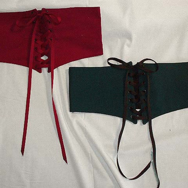 Handmade Sexy Renaissance Wench's Waist Cincher. Made in Your Size and Color for SCA, Larp, Ren Faire