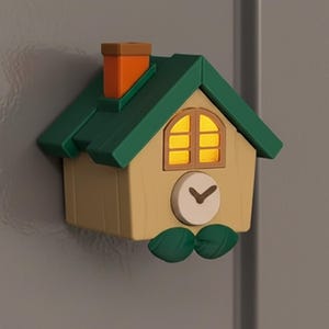 Rowlet House Magnet | 3D Printed Fridge Decor | Pokopia Fan Gift