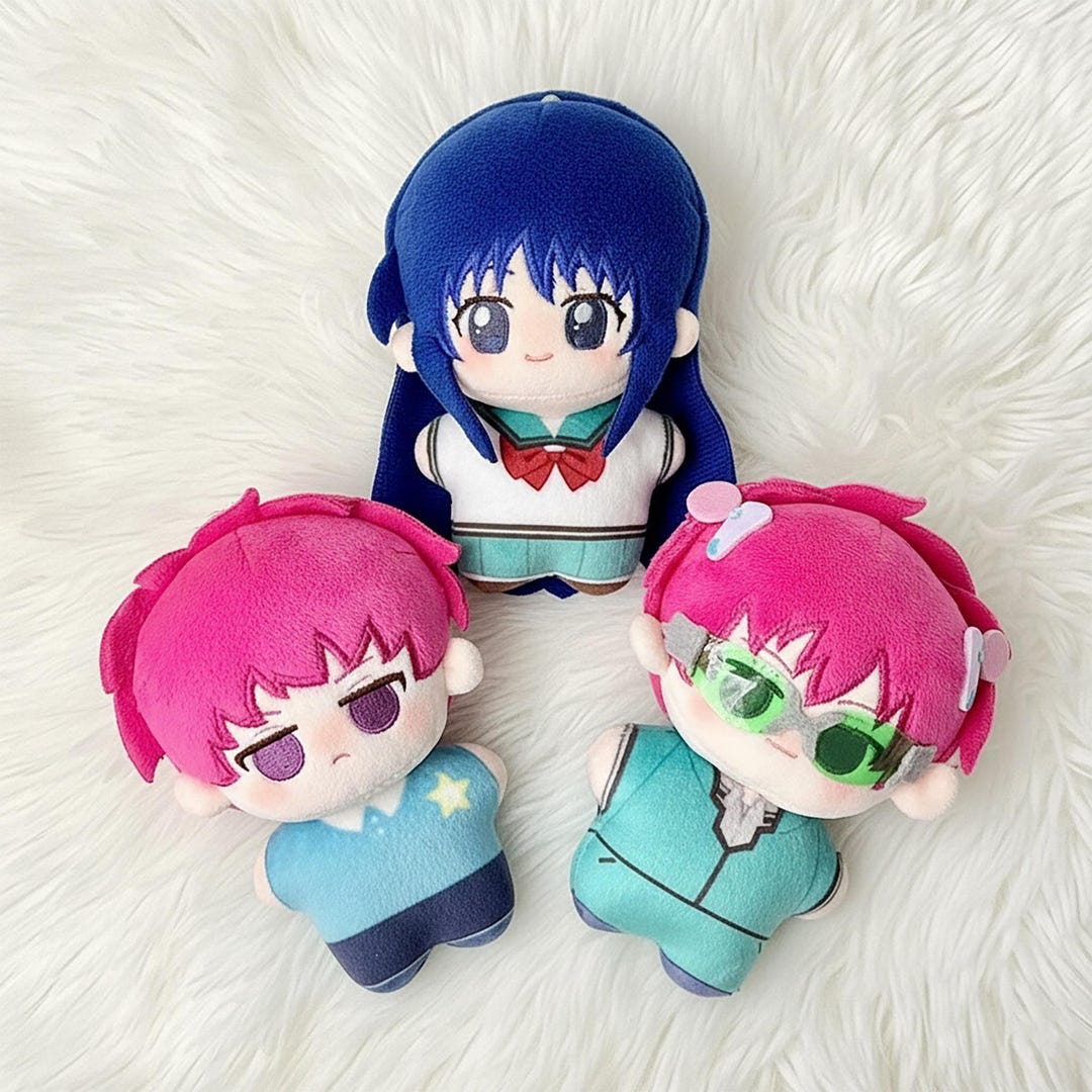 Saiki Rug Saiki K Plush | 10cm Chibi Saiki and Kokomi | Birthday Gift | Gamer ...