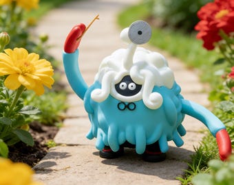 Figura do Professor Tangrowth - Estátua Chibi do Médico Monstro - Decoração de Mesa para Gamers