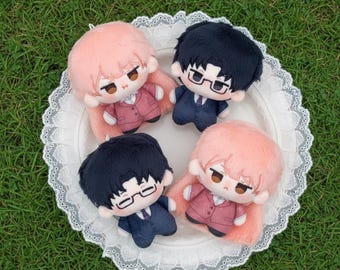 ヲタクに恋は難しい 成海と宏嵩 10cm ぬいぐるみ - ファンメイドちび人形