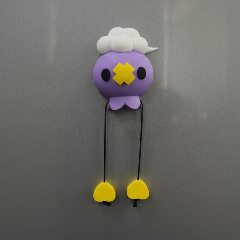 Pokopia Inspired Drifloon Fridge Magnet - Posable Heart Hands - 3D ...