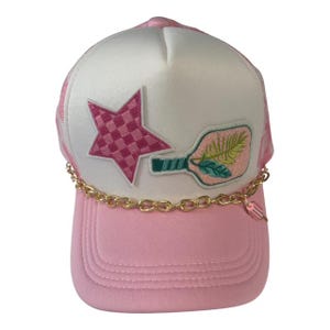 Pickleball Paddle Patch Hat, Girls Weekend Pickleball Hat, Bachelorette Party Hat, Pickle Lover Hat, Brunch Pickleball Hat, Pickleball Gift