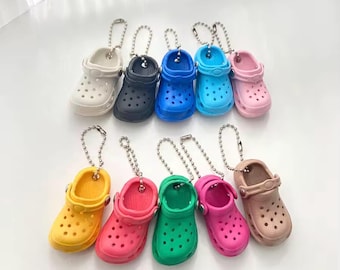 Mini clog shoe bag charm/keychain/backpack accessory