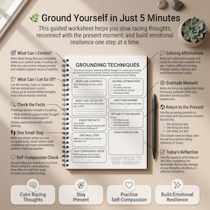 Anxiety Journal PDF | Mental Health Journal | Anxiety Relief Workbook | Overthinking Journal | Self Care Planner image 7
